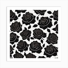 Black Roses 8 Art Print