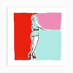 Marilyn Monroe, Drawing Art Print