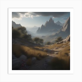 Landscape Painting 141 Art Print