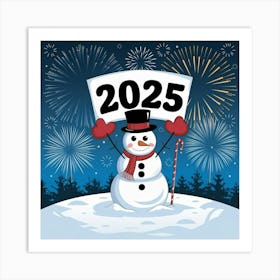 An Illustration Of A Snowman With A Top Uik26emirkogedtzfd8tkg Psgeml8yqnm2o1 Ntcgexg Art Print