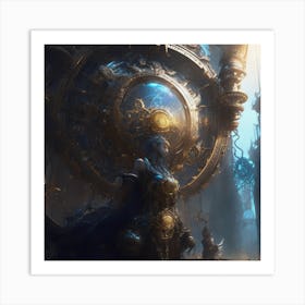 Steampunk Fantasy Painting Art Print