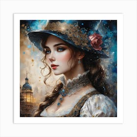 Victorian Girl Art Print