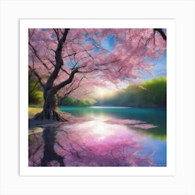 Cherry Blossom Tree 1 Art Print