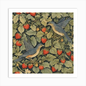 Strawberry Thief William Morris (8) Art Print