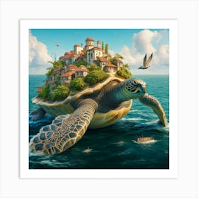 Turtle Island 1 Art Print