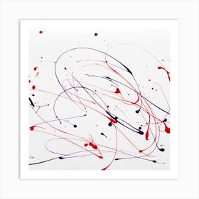 Abstract Splatter Painting Art Print