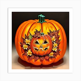 Halloween Pumpkin Art Print