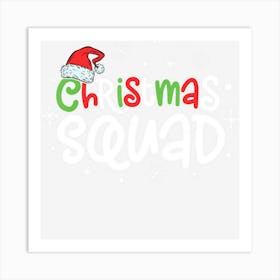 Christmas Squad Santa Family Matching Pajamas Xmas Boys Men Art Print