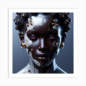 Cybernetic Woman 1 Art Print