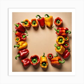 Peppers In A Circle 7 Art Print