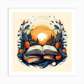 Book Illustration Art Print