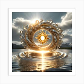 Golden Sun 8 Art Print