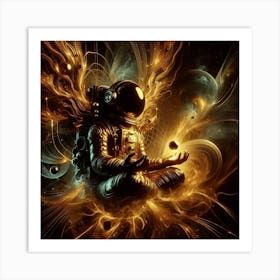 Space Meditation Art Print