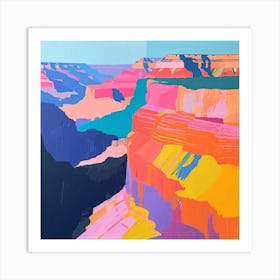 Abstract Travel Collection Grand Canyon National Park Arizona 3 Art Print