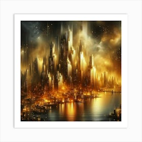 Futuristic City 177 Art Print