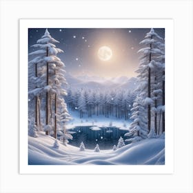 Winter Landscape 12 Art Print