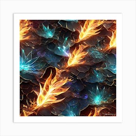 Fire Wallpaper Art Print