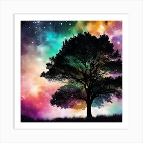 Tree In The Sky 18 Art Print