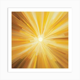 Golden Sunburst Art Print