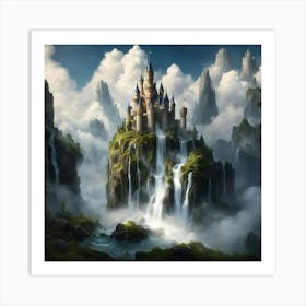 Castle In The Clouds Art Print