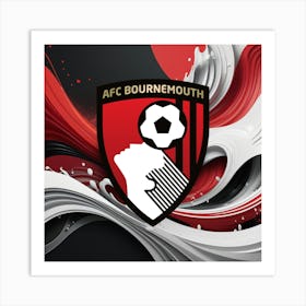 A.F.C. Bournemouth Logo Wall Arts 10 Art Print