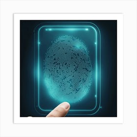 Fingerprint Technology Art Print