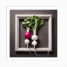 Radishes In A Frame 8 Art Print