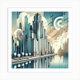 Futuristic Cityscape 15 Art Print