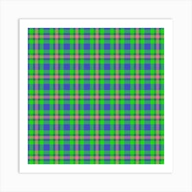 Plaid Fabric 197 Art Print