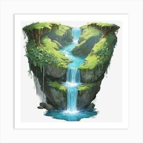 Waterfall 13 Art Print