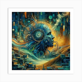 Futuristic Cityscape 3 Art Print