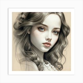 Portrait Of A Girl 2 Art Print