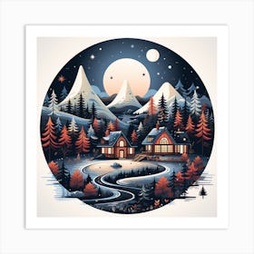 Winter Landscape 14 Art Print