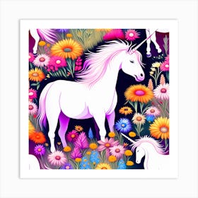 Fantasy Art: Majestic Unicorn Art Print