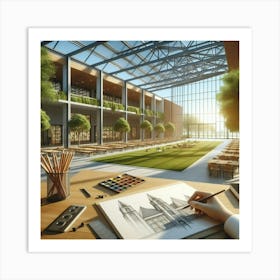 Studio Interior Design Art Print