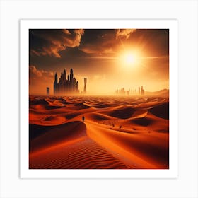 Desert Landscape 6 Art Print