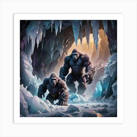 King Kongs Frozen Art Print