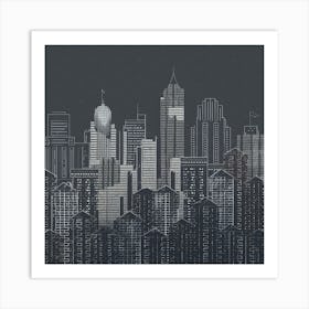 City Skyline Art Print