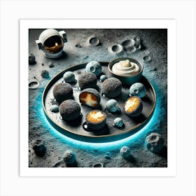 A Plated Dish Named Lunar Rock Bites 1024x1024 Art Print