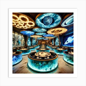 A Luxurious Themed Restaurant Inspired By A Sci Fi Art Print