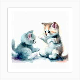 Paws and Pastels Art Print