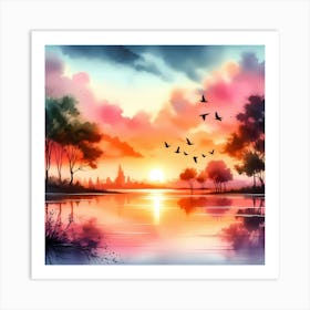 Sunset 1 Art Print