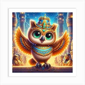 Egyptian Owl 1 Art Print