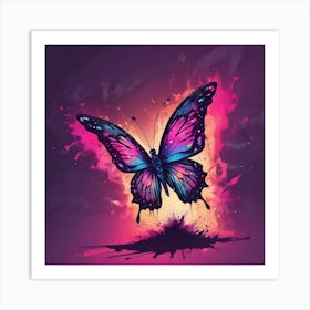 Butterfly Painting 327 Art Print