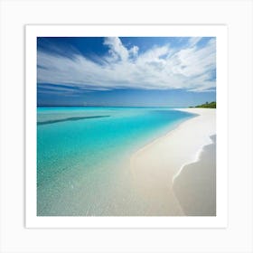 White Sand Beach Art Print