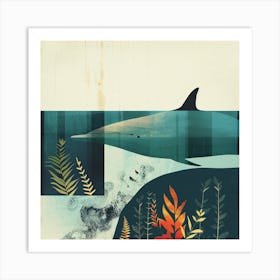 Dolphin In The Sea Art Print