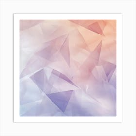 Abstract Triangles.Generated AI. Wall Art Print Art Print