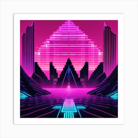 Neon City Art Print