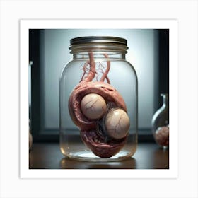 Heart In A Jar Art Print