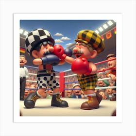 Boxing Match 12 Art Print